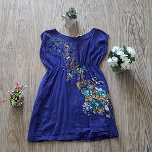 Blue Floral Dress, Spring Dress